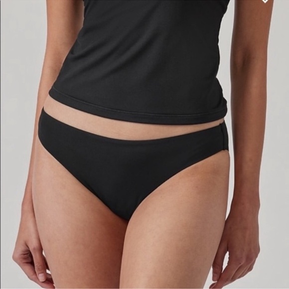 Athleta Black Clean Medium Bikini Bottom vacation beach cruise - Picture 3 of 10